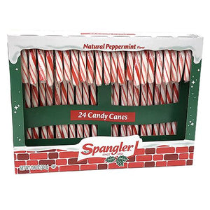 All City Candy Spangler Red & White Peppermint Candy Canes - Box of 24 Christmas Spangler For fresh candy and great service, visit www.allcitycandy.com