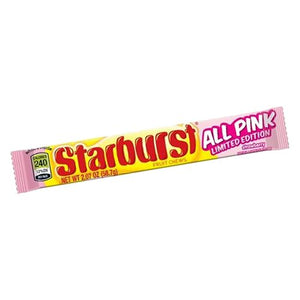 All City Candy Starburst Fruit Chews All Pink - 2.07-oz. Bar Chewy Wrigley 1 Bar For fresh candy and great service, visit www.allcitycandy.com