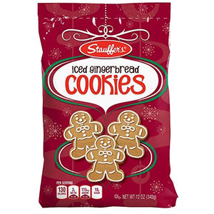 All City Candy Stauffer's Iced Gingerbread Cookies - 12-oz. Bag Christmas Stauffer Biscuit Company For fresh candy and great service, visit www.allcitycandy.com