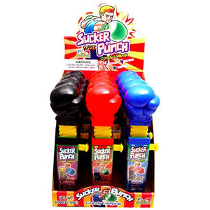 All City Candy Sucker Punch Candy Lollipop Novelty Kidsmania Case of 12 For fresh candy and great service, visit www.allcitycandy.com