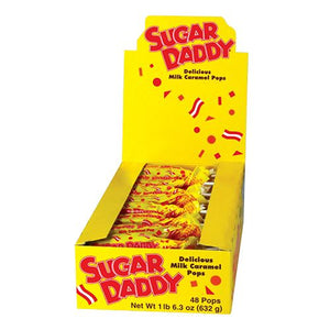 All City Candy Sugar Daddy Junior Caramel Pops .78 oz. - Case of 48 Caramel Candy Charms Candy (Tootsie) For fresh candy and great service, visit www.allcitycandy.com