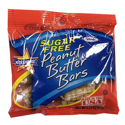 All City Candy Sugar Free Peanut Butter Bars - 2.25-oz. Bag Candy Bars Atkinson's Candy For fresh candy and great service, visit www.allcitycandy.com
