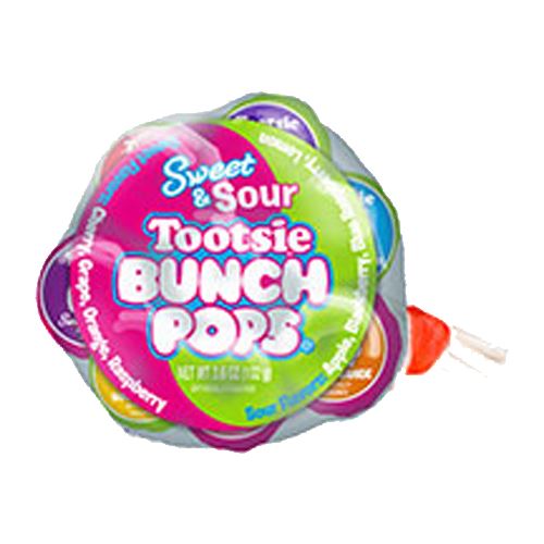 All City Candy Sweet & Sour Tootsie Bunch Pops - 8 Piece Bunch Lollipops & Suckers Tootsie Roll Industries For fresh candy and great service, visit www.allcitycandy.com