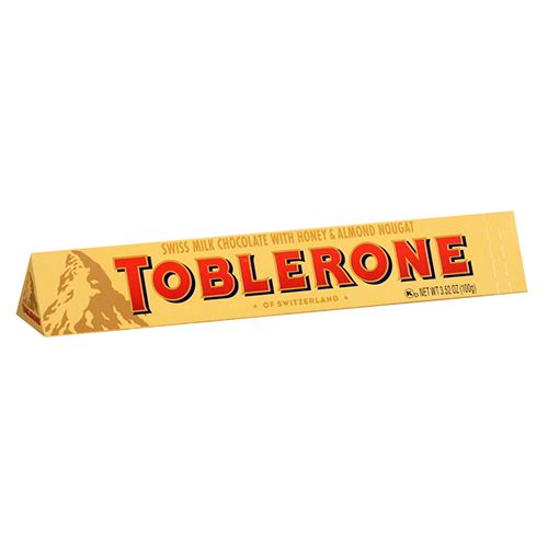All City Candy Toblerone Swiss Milk Chocolate Candy Bar Candy Bars Mondelez International 1 3.52-oz. Bar For fresh candy and great service, visit www.allcitycandy.com