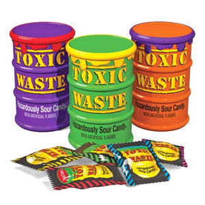 All City Candy Toxic Waste Sour Candy Special Edition Color Drum 1.7 oz. Sour Candy Dynamics 1 Drum For fresh candy and great service, visit www.allcitycandy.com