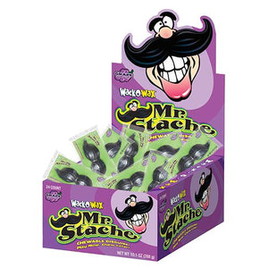All City Candy Wack-O-Wax Wax Mustache Wax Concord Confections (Tootsie) Case of 24 For fresh candy and great service, visit www.allcitycandy.com