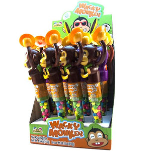 All City Candy Wacky Monkey Candy Toy .42 oz. Novelty Kidsmania Case of 12 For fresh candy and great service, visit www.allcitycandy.com