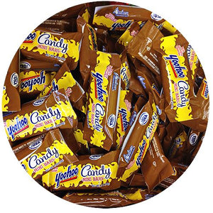 All City Candy Yoo-hoo Milk Chocolate Flavored Mini Candy Bars - 3 LB Bulk Bag Bulk Wrapped R.M. Palmer Company For fresh candy and great service, visit www.allcitycandy.com