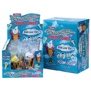 All City Candy Yum Yum Marshmallow Candy Cones 2 Pack - Case of 24 Marshmallow Runk Candy Company For fresh candy and great service, visit www.allcitycandy.com