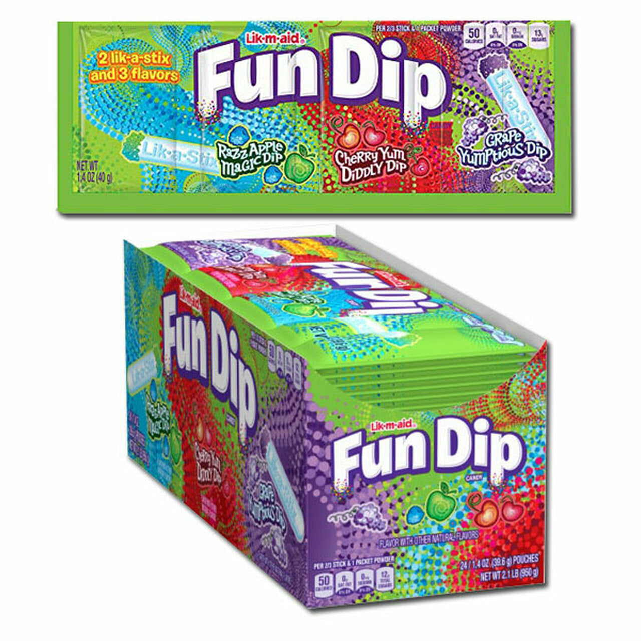 Fun Dip Candy, Assorted - 1.4 oz