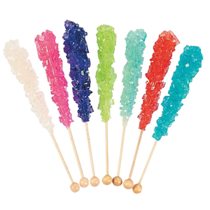 All City Candy Assorted Rock Candy Crystal Sticks - Tub of 36 Rock Candy Espeez For fresh candy and great service, visit www.allcitycandy.com