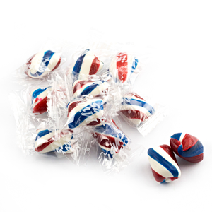 Atkinson's Red, White & Blue Mint Twists Hard Candy - 3 LB Bulk Bag