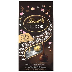 All City Candy Lindor Valentine's 70% Cocoa Extra Dark Truffle 8.5 oz. Bag Lindt For fresh candy and great service, visit www.allcitycandy.com