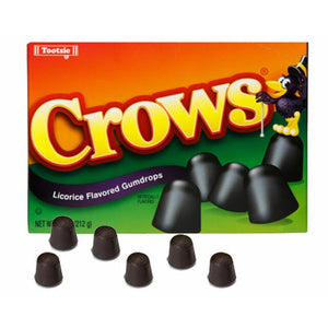 All City Candy Crows Licorice Flavored Gumdrops - 6.5-oz. Theater Box Theater Boxes Tootsie Roll Industries 1 Box For fresh candy and great service, visit www.allcitycandy.com