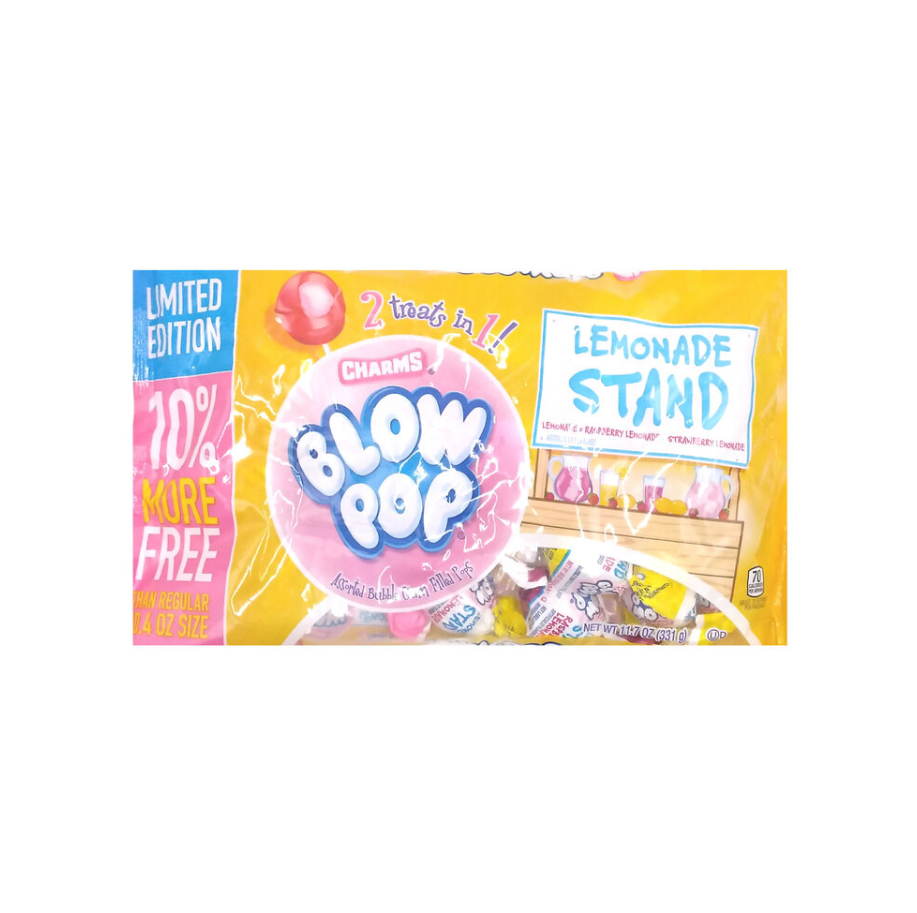 All City Candy Charms Blowpop Lemonade Stand 11.7 oz. Bag Charms Candy (Tootsie) For fresh candy and great service, visit www.allcitycandy.com