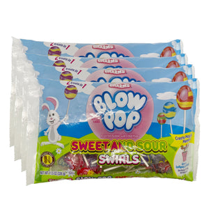 All City Candy Blow Pop Easter Sweet and Sour Swirls 11.5 oz. Bag- Pack of 4 Easter Charms Candy (Tootsie) For fresh candy and great service, visit www.allcitycandy.com