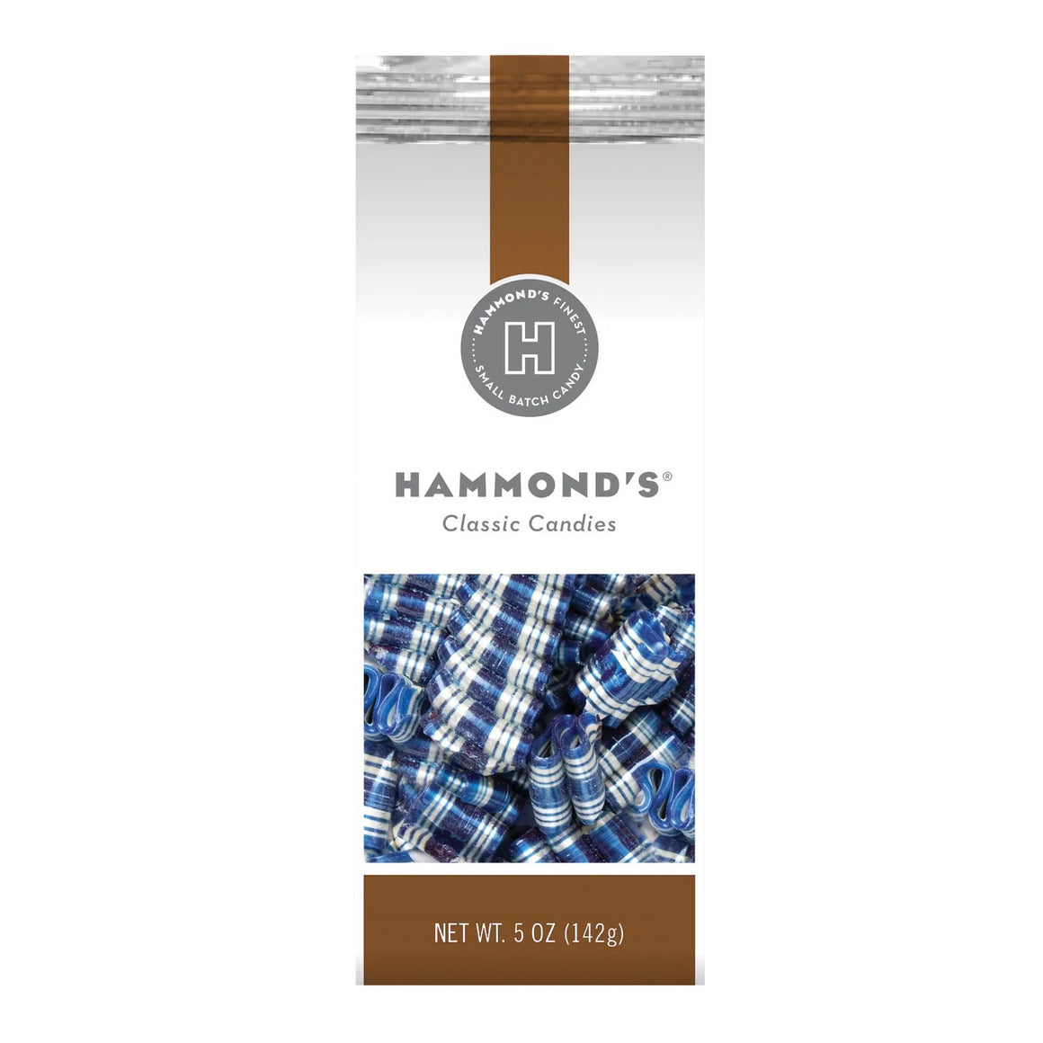 All City Candy Hammond's Mini Ribbon Blue Raspberry 5 oz. Bag Hard Hammonds Candy For fresh candy and great service, visit www.allcitycandy.com