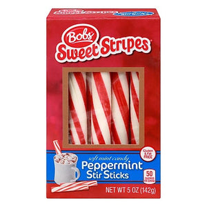 All City Candy Bob's Sweet Stripes Soft Peppermint Stir Sticks - 5-oz. Box Brach's Confections For fresh candy and great service, visit www.allcitycandy.com