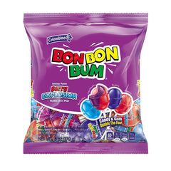 Colombina Bon Bon Boom Berry Explosion Bubble Gum Pops - 6-oz. Bag