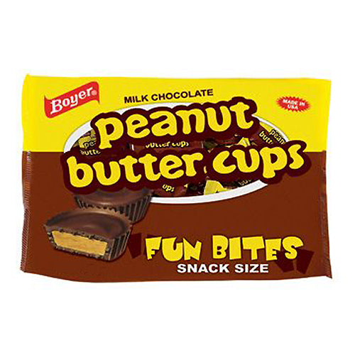 All City Candy Boyer Peanut Butter Cups Fun Bites Snack Size - 10-oz. Bag Halloween Boyer Candy Company For fresh candy and great service, visit www.allcitycandy.com