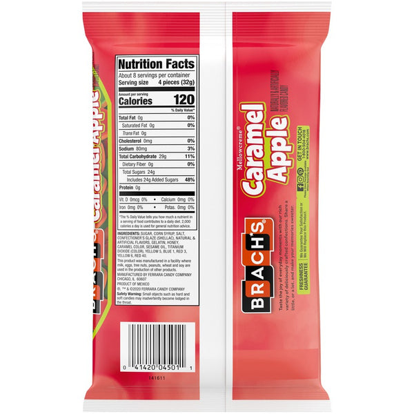 Brach's Caramel Apple Mellowcreme Candy 9oz. Bag All City Candy