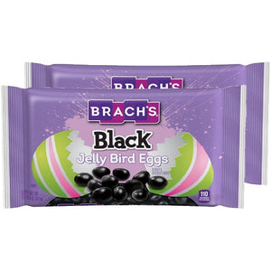 All City Candy Brach's Black Jelly Bird Eggs 14.5 oz Bag Pack of 2 Brach's Confections (Ferrara) For fresh candy and great service, visit www.allcitycandy.com