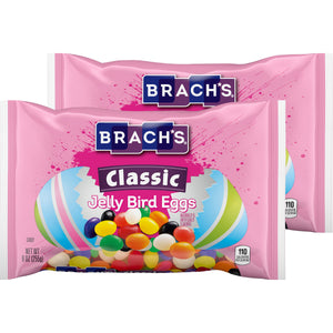 All City Candy Brach's Classic Jelly Bird Eggs - 9-oz. Bag Pack of 2 Easter Brach's Confections (Ferrara) For fresh candy and great service, visit www.allcitycandy.com