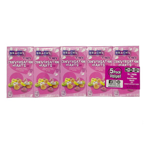 All City Candy Brach's Tiny Conversation Hearts 1 oz. Box Pack of 5 Valentine's Day Brach's Confections (Ferrara) For fresh candy and great service, visit www.allcitycandy.com