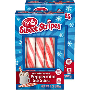 All City Candy Bob's Sweet Stripes Soft Peppermint Stir Sticks - 5-oz. Box Pack of 2 Brach's Confections For fresh candy and great service, visit www.allcitycandy.com