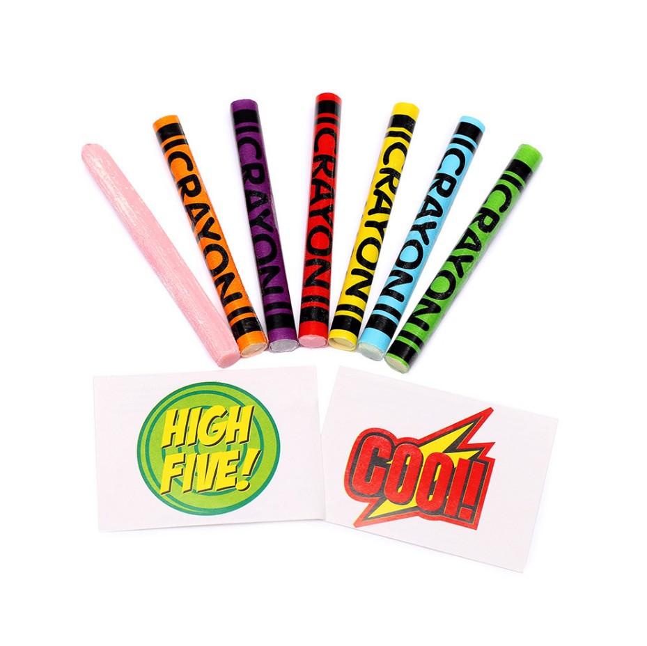 Magic Colors Bubble Gum Crayons 0.96 oz. Box - All City Candy