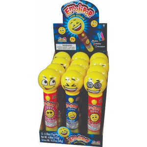 All City Candy Emojipop with Lollipop Candy Toy Case of 12 Novelty Kidsmania For fresh candy and great service, visit www.allcitycandy.com
