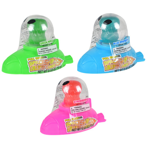 Koko's Pull-Back Spaceship Lollipop Candy .53 oz