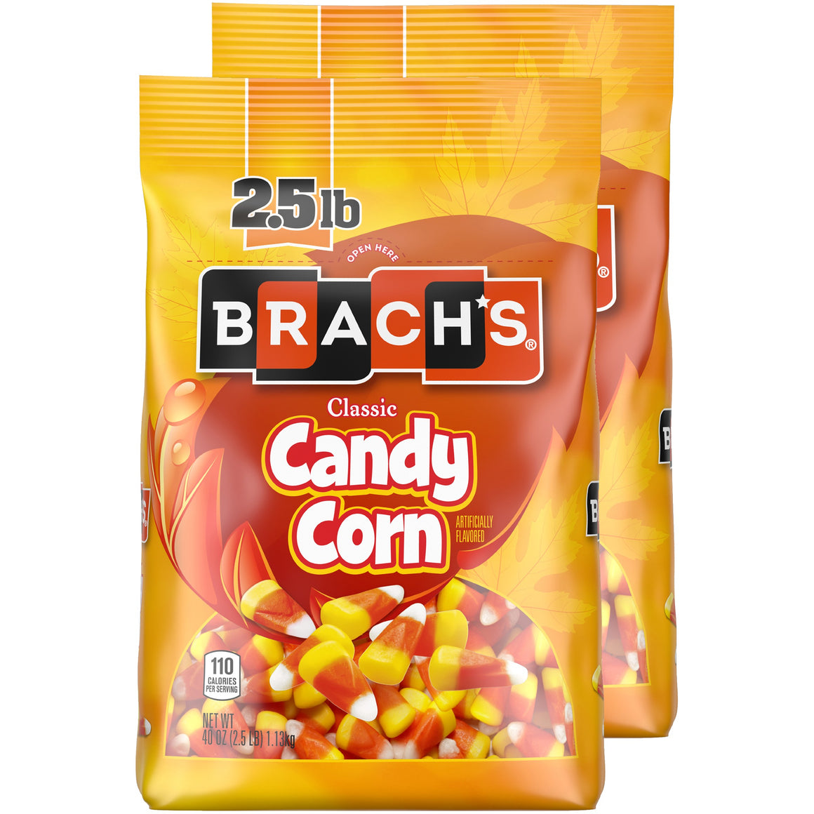 All City Candy Brach's Classic Candy Corn - 2.5 LB Resealable Bag Halloween Brach's Confections (Ferrara) For fresh candy and great service, visit www.allcitycandy.com