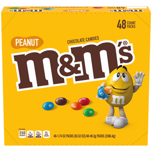 All City Candy M&M's Peanut Chocolate Candies - 1.74-oz. Bag Case of 48 Chocolate Mars Chocolate For fresh candy and great service, visit www.allcitycandy.com