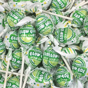 All City Candy Charms Sour Apple Blow Pop Lollipops 1 Piece Lollipops & Suckers Charms Candy (Tootsie) For fresh candy and great service, visit www.allcitycandy.com