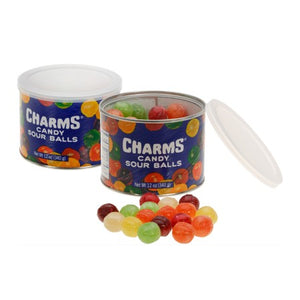 All City Candy Charms Candy Sour Balls - 12-oz. Canister Hard Charms Candy (Tootsie) 1 Canister For fresh candy and great service, visit www.allcitycandy.com