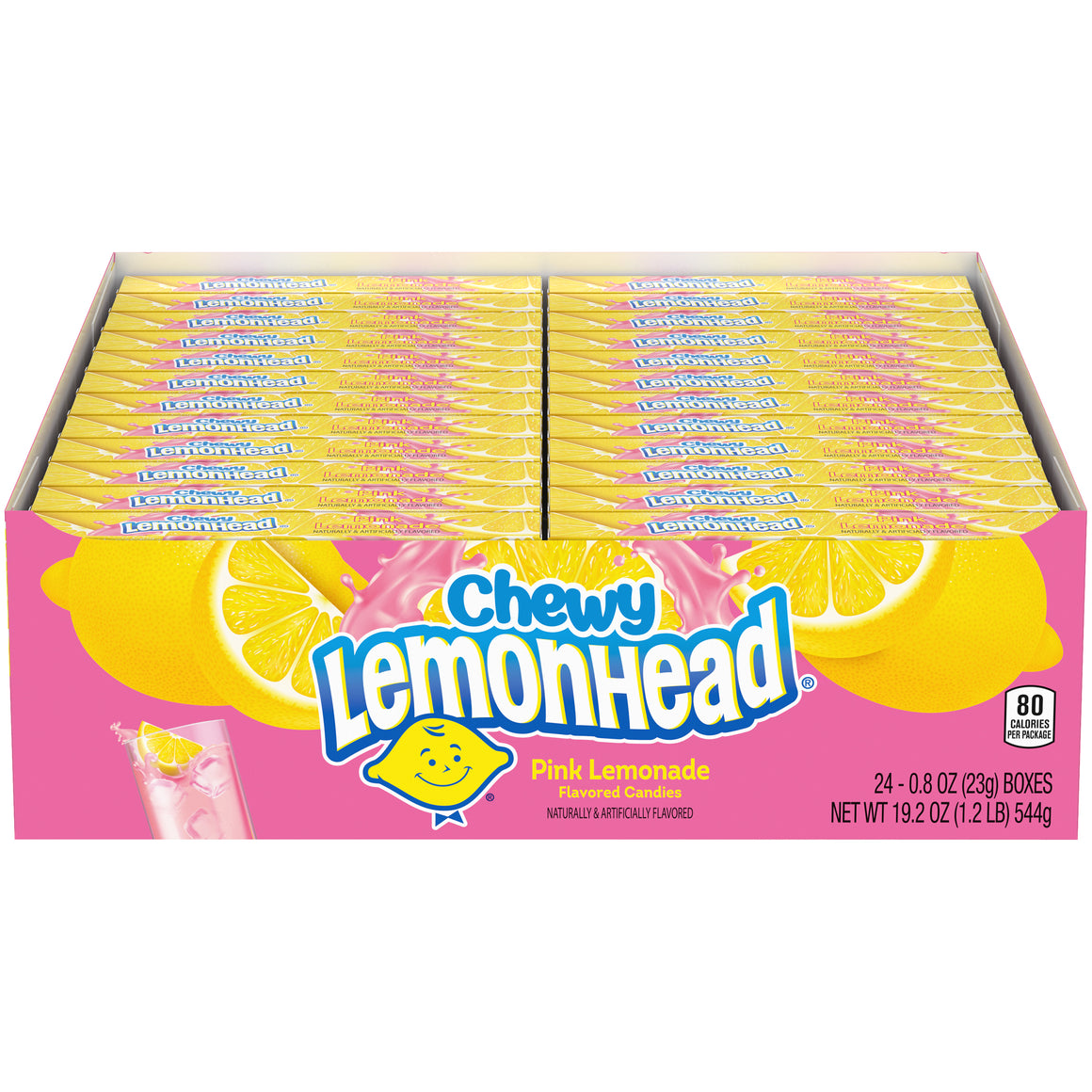 All City Candy Chewy Lemonhead Pink Lemonade Candy .8-oz. Box 1 Box Chewy Ferrara Candy Company For fresh candy and great service, visit www.allcitycandy.com