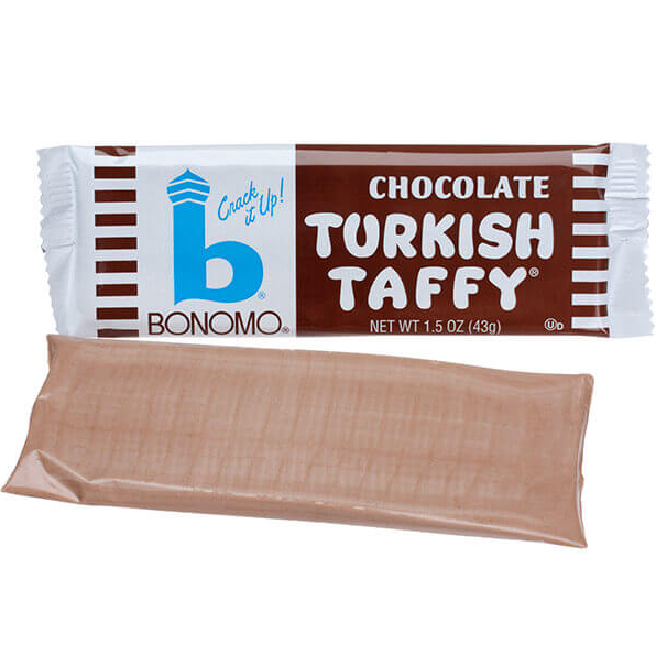 Bonomo Chocolate Turkish Taffy Candy Bar 1.5 oz. All City Candy