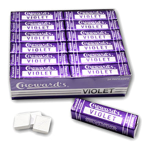 All City Candy Choward's Violet Mints - 15-Piece Pack Case of 24 For fresh candy and great service, visit www.allcitycandy.com