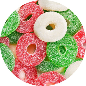 All City Candy Christmas Wreath Gummi Rings Candy - 5 LB Bulk Bag Albanese Confectionery For fresh candy and great service, visit www.allcitycandy.com