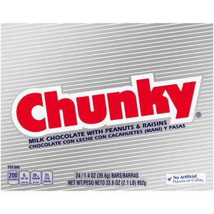 All City Candy Chunky Candy Bar 1.4 oz. Case of 24 Candy Bars Ferrero For fresh candy and great service, visit www.allcitycandy.com
