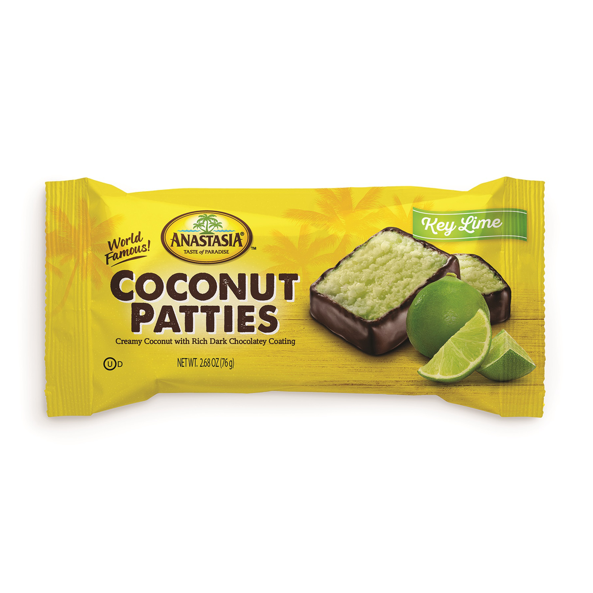All City Candy Key Lime Coconut Patties 2-Pack 2.5-oz. Candy Bars Anastasia Confections 1 Piece For fresh candy and great service, visit www.allcitycandy.com
