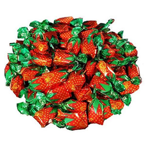 All City Candy Colombina Filled Strawberry Delight Hard Candy - 5 LB Bulk Bag Bulk Wrapped Colombina For fresh candy and great service, visit www.allcitycandy.com