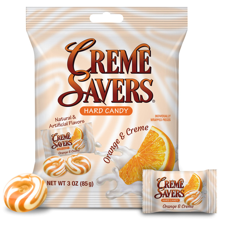 All City Candy Creme Savers Oranges & Creme 3 oz. Bag Iconic Candy For fresh candy and great service, visit www.allcitycandy.com