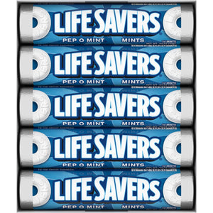 All City Candy Life Savers Mints Pep O Mint - .84-oz. Roll Mints Wrigley Case of 20 For fresh candy and great service, visit www.allcitycandy.com
