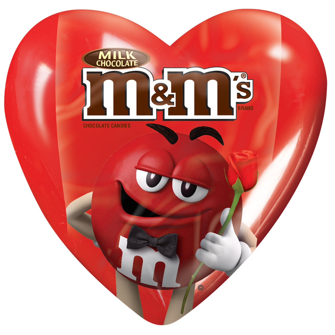 All City Candy M&M's Filled Hearts - .93 oz 1 Heart Mars Chocolate For fresh candy and great service, visit www.allcitycandy.com