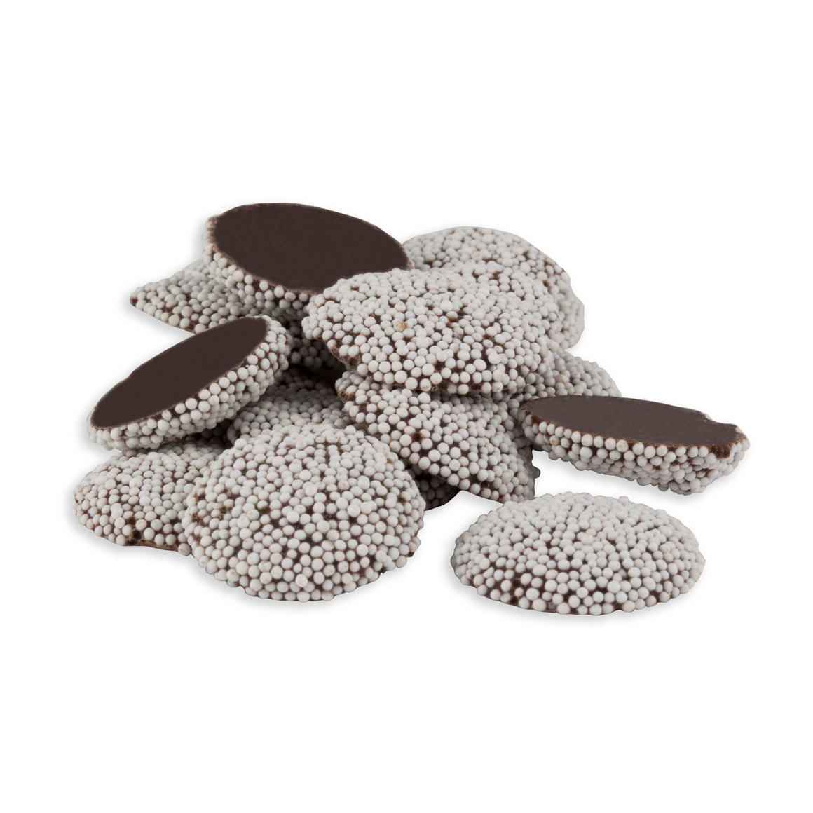 All City Candy Dark Chocolate Maxi Nonpareils - 3 LB Bulk Bag Bulk Unwrapped Kargher Chocolates For fresh candy and great service, visit www.allcitycandy.com