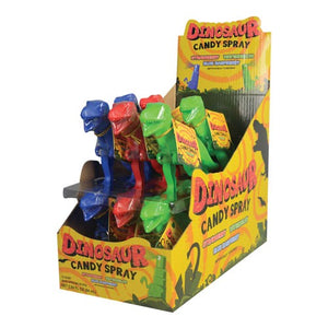 All City Candy Dinosaur Candy Assorted Flavored Spray 2.84 oz. Case of 12 Novelty Koko's Confectionery & Novelty For fresh candy and great service, visit www.allcitycandy.com