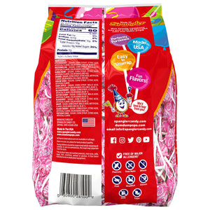 All City Candy Dum Dums Color Party Hot Pink Watermelon Lollipops - Bag of 75 Lollipops & Suckers Spangler For fresh candy and great service, visit www.allcitycandy.com