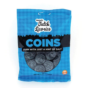 All City Candy Gustaf's Dutch Licorice Coins - 5.2-oz. Bag Licorice Gerrit J. Verburg Candy For fresh candy and great service, visit www.allcitycandy.com